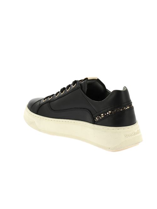 sneakers da donna in pelle nera NERO GIARDINI | I411600D100